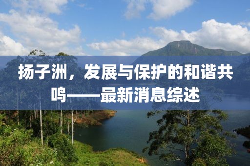扬子洲，发展与保护的和谐共鸣——最新消息综述