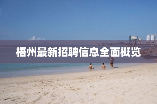 梧州最新招聘信息全面概览