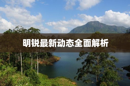 明锐最新动态全面解析