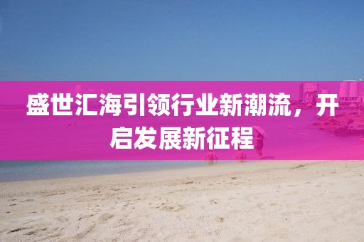 盛世汇海引领行业新潮流，开启发展新征程