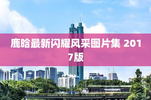 鹿晗最新闪耀风采图片集 2017版