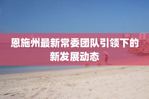 恩施州最新常委团队引领下的新发展动态