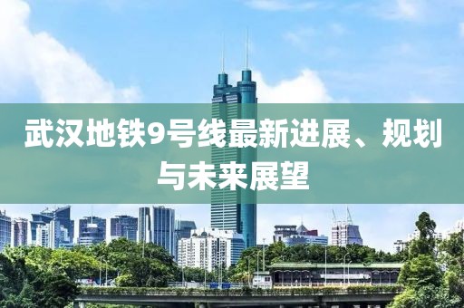 武汉地铁9号线最新进展、规划与未来展望