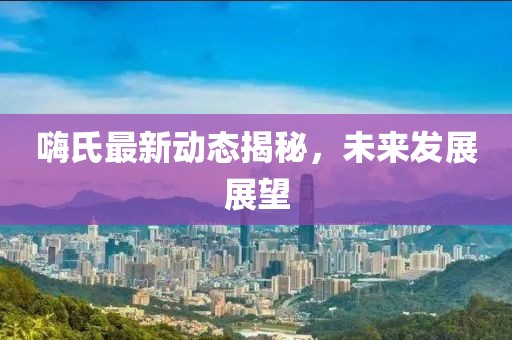 嗨氏最新动态揭秘，未来发展展望