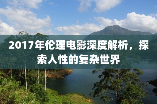 2017年伦理电影深度解析，探索人性的复杂世界