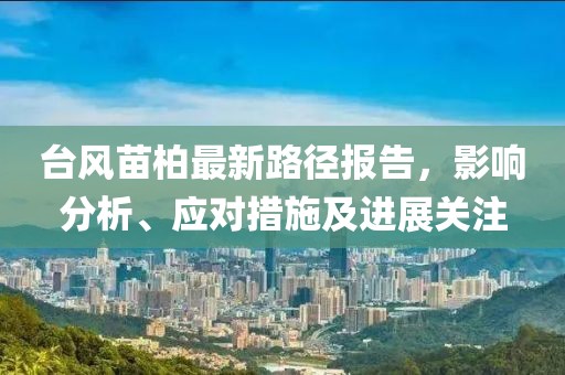 台风苗柏最新路径报告，影响分析、应对措施及进展关注