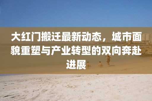 大红门搬迁最新动态，城市面貌重塑与产业转型的双向奔赴进展