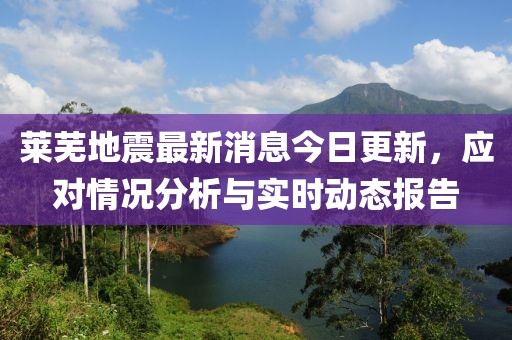 莱芜地震最新消息今日更新，应对情况分析与实时动态报告