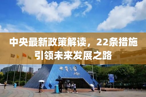 中央最新政策解读，22条措施引领未来发展之路