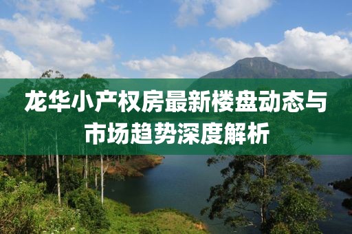 龙华小产权房最新楼盘动态与市场趋势深度解析
