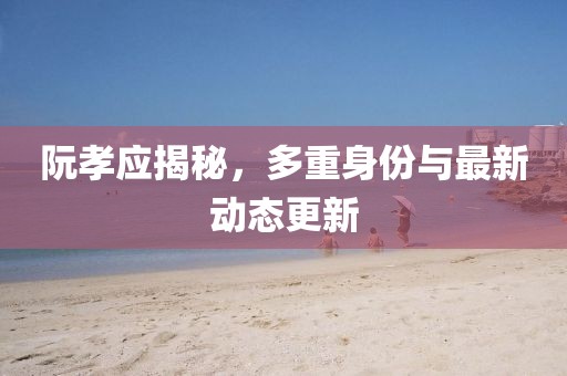 阮孝应揭秘，多重身份与最新动态更新