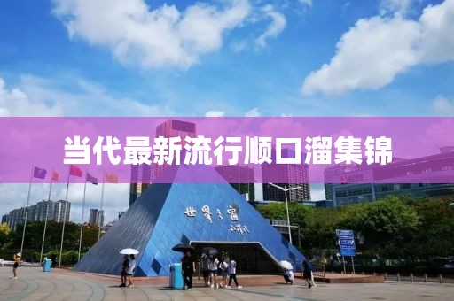 当代最新流行顺口溜集锦