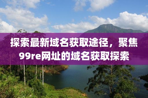 探索最新域名获取途径，聚焦99re网址的域名获取探索