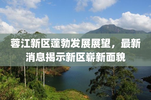 蓉江新区蓬勃发展展望，最新消息揭示新区崭新面貌