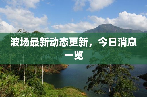 波场最新动态更新，今日消息一览