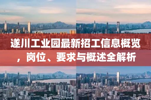 遂川工业园最新招工信息概览，岗位、要求与概述全解析