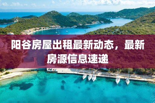 阳谷房屋出租最新动态，最新房源信息速递