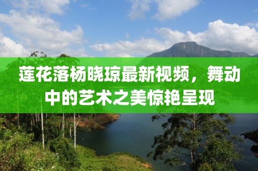 莲花落杨晓琼最新视频，舞动中的艺术之美惊艳呈现