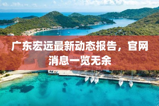 广东宏远最新动态报告，官网消息一览无余