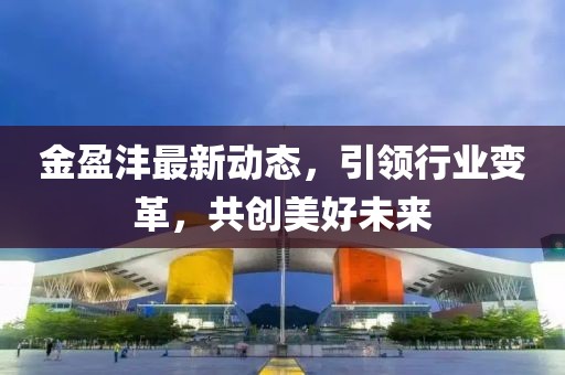 金盈沣最新动态，引领行业变革，共创美好未来