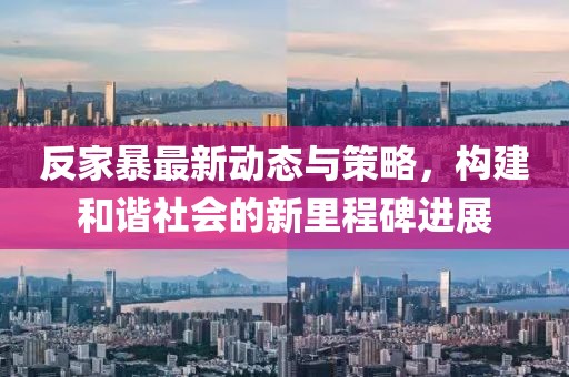 反家暴最新动态与策略，构建和谐社会的新里程碑进展