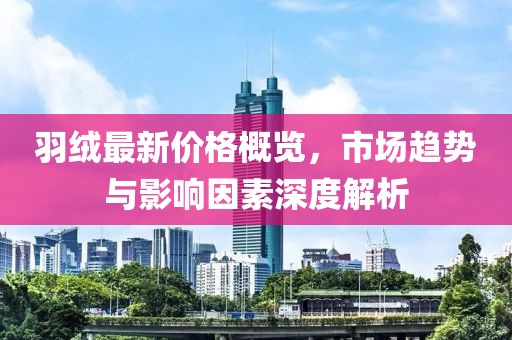 羽绒最新价格概览，市场趋势与影响因素深度解析