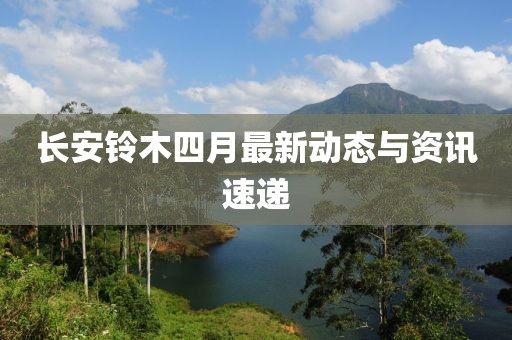 长安铃木四月最新动态与资讯速递