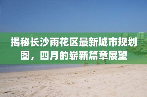 揭秘长沙雨花区最新城市规划图，四月的崭新篇章展望