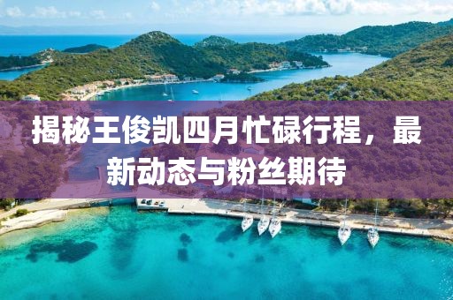 揭秘王俊凯四月忙碌行程，最新动态与粉丝期待