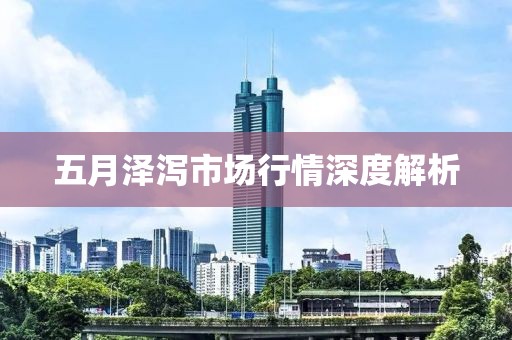 五月泽泻市场行情深度解析