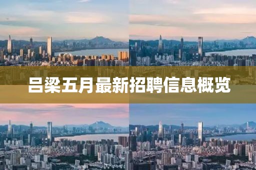 吕梁五月最新招聘信息概览