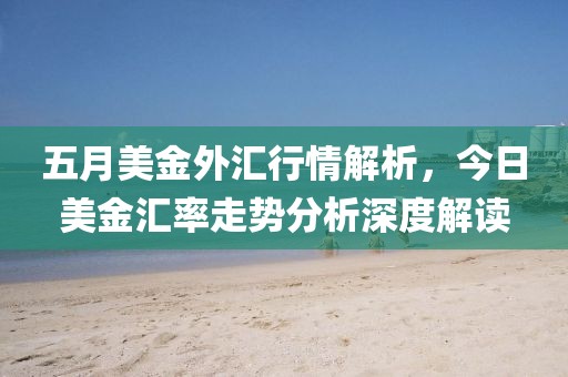 五月美金外汇行情解析，今日美金汇率走势分析深度解读