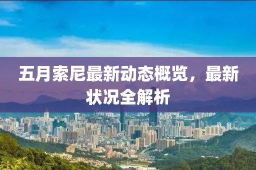 五月索尼最新动态概览，最新状况全解析