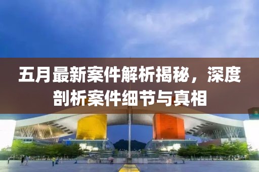 五月最新案件解析揭秘，深度剖析案件细节与真相