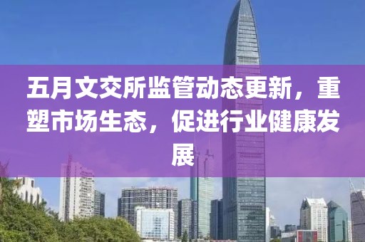 五月文交所监管动态更新，重塑市场生态，促进行业健康发展