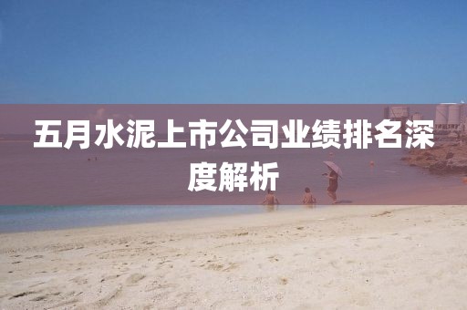 五月水泥上市公司业绩排名深度解析
