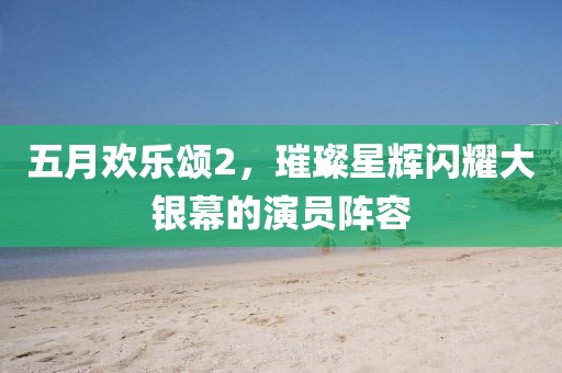 五月欢乐颂2，璀璨星辉闪耀大银幕的演员阵容