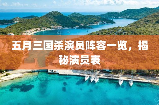 五月三国杀演员阵容一览，揭秘演员表