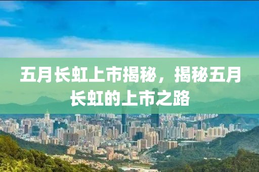 五月长虹上市揭秘，揭秘五月长虹的上市之路