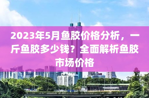 2023年5月鱼胶价格分析，一斤鱼胶多少钱？全面解析鱼胶市场价格