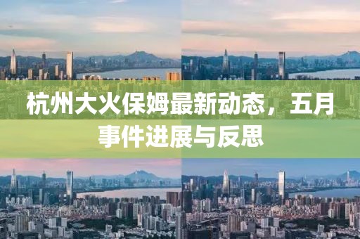 杭州大火保姆最新动态，五月事件进展与反思