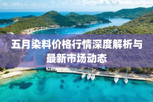 五月染料价格行情深度解析与最新市场动态
