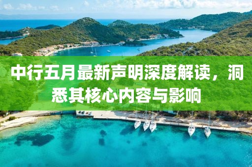 中行五月最新声明深度解读，洞悉其核心内容与影响