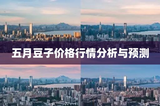 五月豆子价格行情分析与预测