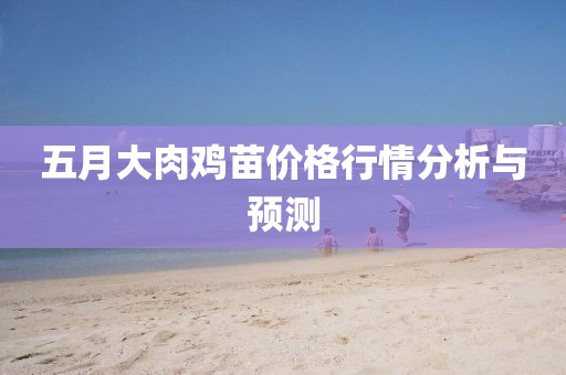 五月大肉鸡苗价格行情分析与预测