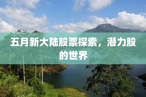五月新大陆股票探索，潜力股的世界