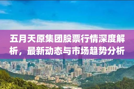 五月天原集团股票行情深度解析，最新动态与市场趋势分析