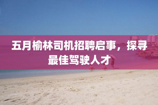 五月榆林司机招聘启事，探寻最佳驾驶人才