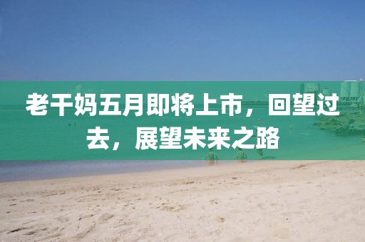 老干妈五月即将上市，回望过去，展望未来之路