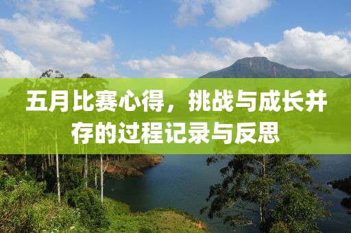 五月比赛心得，挑战与成长并存的过程记录与反思